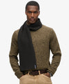 Superdry Essential Logo Knitted Scarf - Black