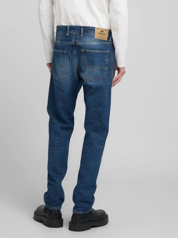 Replay Grover Straight-Fit Jeans - Dark Blue MA972.000.886.0C1.007