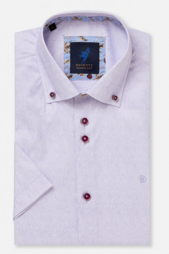 Benetti Brax Short Sleeve Shirt - Lilac