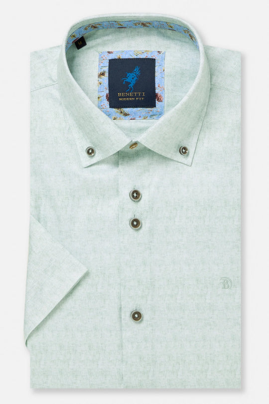 Benetti Brax Short Sleeve Shirt - Mint