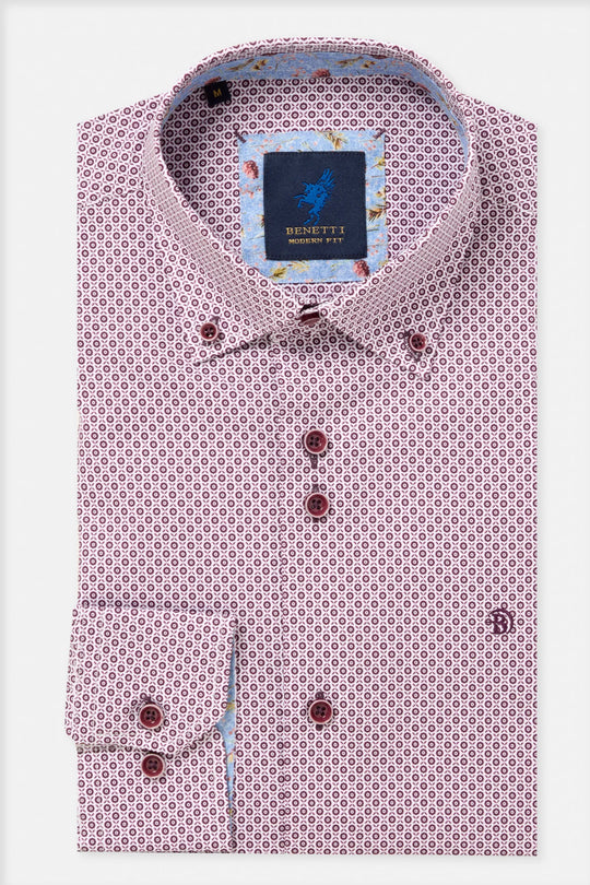 Benetti Carlos Long Sleeve Shirt - Plum