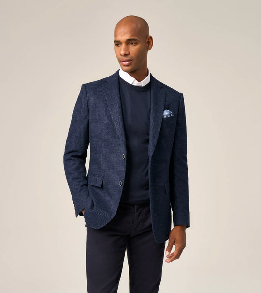 Skopes Dawlish Jacket - Navy Puppytooth