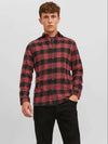 Jack & Jones Joshua Buffalo Shirt LS LN - Brick Red