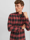 Jack & Jones Joshua Buffalo Shirt LS LN - Brick Red