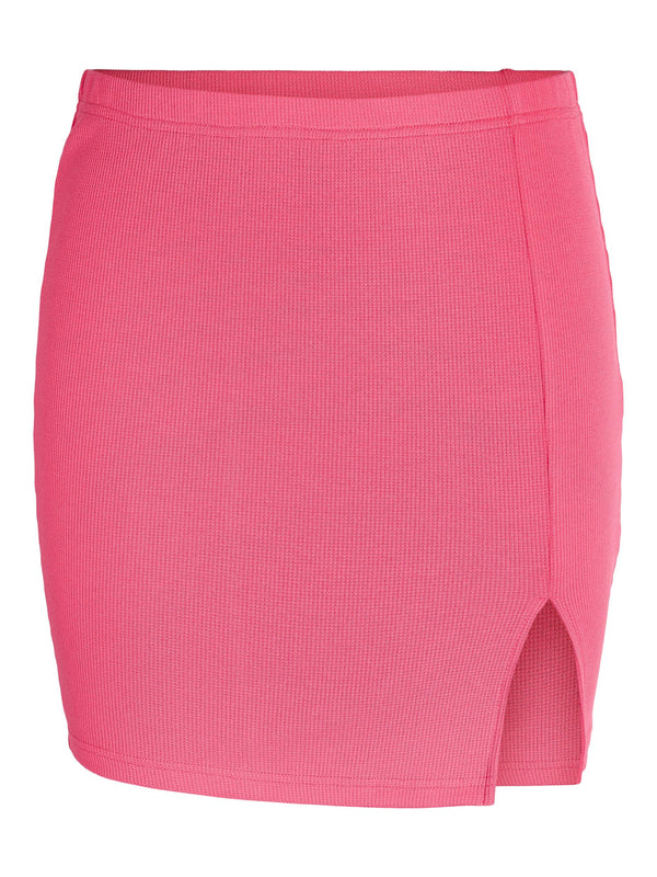 Noisy May Mandy High Waist Mini Skirt - Sun Kissed Coral