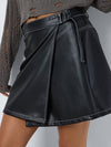 Noisy May Andy High Waist Contrast Skirt - Black