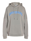 Noisy May Alden Long Sleeve Hood Teddy Detail Sweat - Ghost Grey