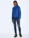 Noisy May Tessa Long Sleeve High Neck Knit - Lapis Blue