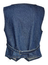 Noisy May Sanja Denim Waistcoat - Dark Blue Denim