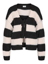 Noisy May Blair Long Sleeve Tie Cardigan - Black/ Birch