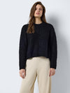 Noisy May Sassy Long Sleeve O Neck Knit - Black