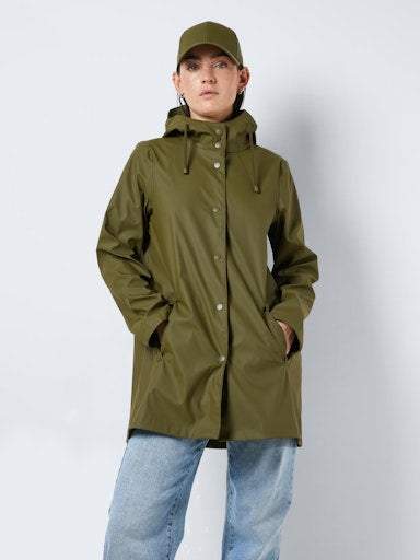Noisy May Sky Long Sleeve A Line Raincoat - Kalamata