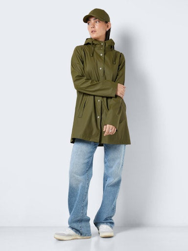 Noisy May Sky Long Sleeve A Line Raincoat - Kalamata