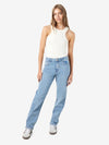 Noisy May Guthie High Waist Straight Jean - Light Blue Denim