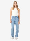 Noisy May Guthie High Waist Straight Jean - Light Blue Denim