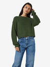 Noisy May Maysa Long Sleeve O Neck Knit - Kombu Green