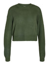 Noisy May Maysa Long Sleeve O Neck Knit - Kombu Green