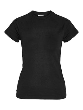 Noisy May Katinka Short Sleeve Raglan Top - Black