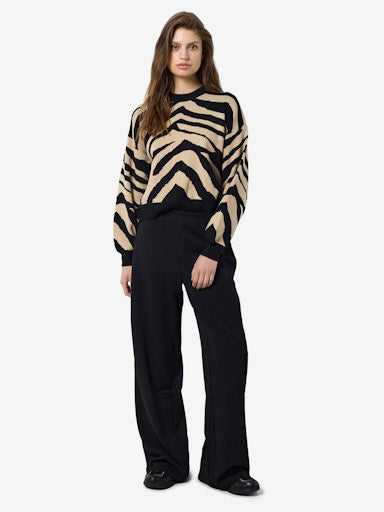 Noisy May Bob Elastic Wide Pant - Black