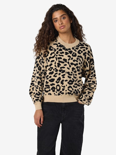 Noisy May Charlott Long Sleeve O Neck Knit - Nomad