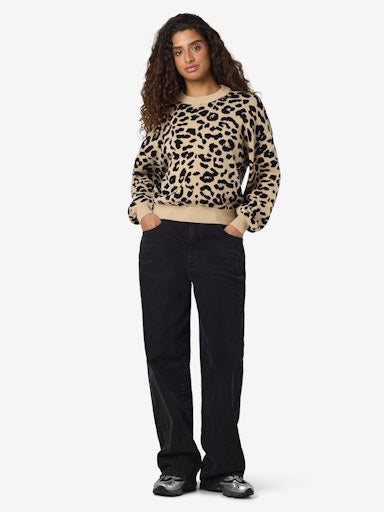 Noisy May Charlott Long Sleeve O Neck Knit - Nomad