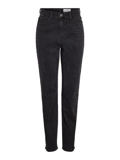 Noisy May Daisy High Waist Mom Fit Jean - Black