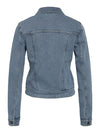 Noisy May Debra Long Sleeve Denim Jacket - Light Blue Denim