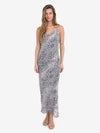 Noisy May Amira Singlet Chiffon Dress - Eggnog/ Snake