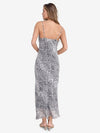 Noisy May Amira Singlet Chiffon Dress - Eggnog/ Snake