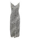 Noisy May Amira Singlet Chiffon Dress - Eggnog/ Snake