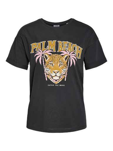 Noisy May Brandy Short Sleeve Top - Obsidian