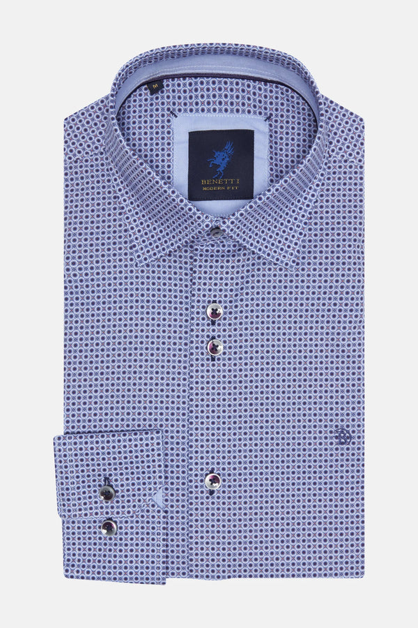 Benetti Nick Modern Fit Shirt - Indigo