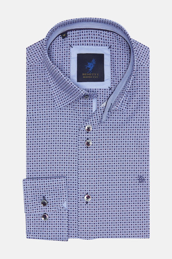 Benetti Nick Modern Fit Shirt - Indigo