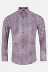 Benetti Nick Modern Fit Shirt  - Wine