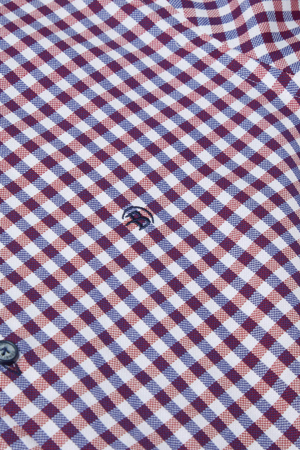 Benetti Nick Modern Fit Shirt  - Wine