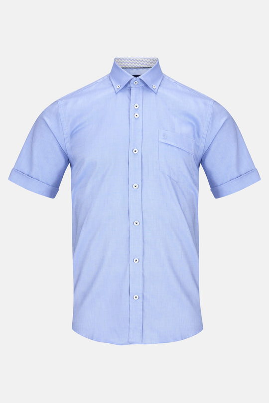 Benetti Noah Short Sleeve Shirt - Blue [Size L]
