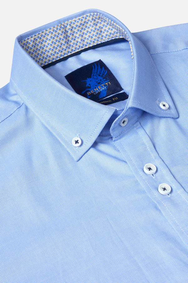 Benetti Noah Short Sleeve Shirt - Blue [Size L]