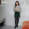 Rant & Rave Ora Cord Skirt - Forest Green