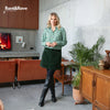 Rant & Rave Ora Cord Skirt - Forest Green