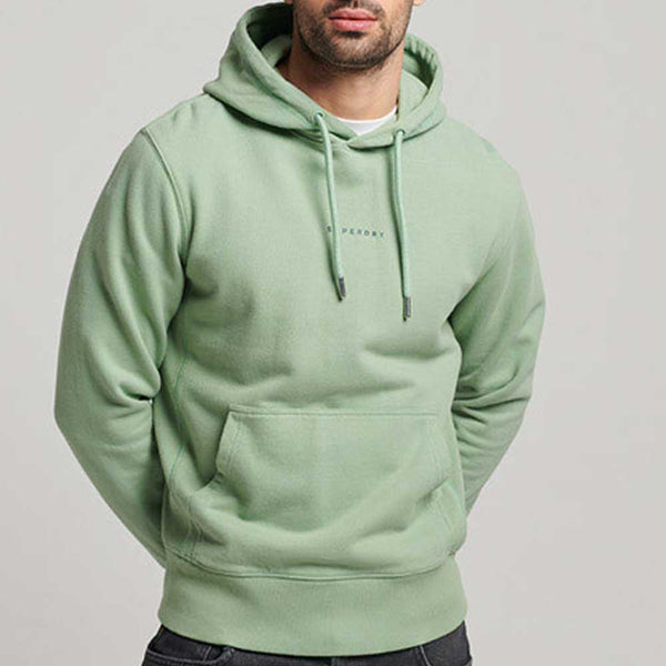 Superdry Code Surplus Logo Hood - Granite Green