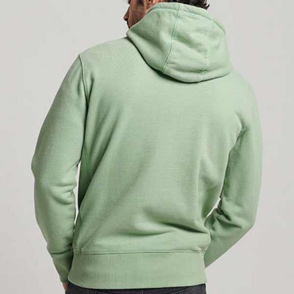 Superdry Code Surplus Logo Hood - Granite Green