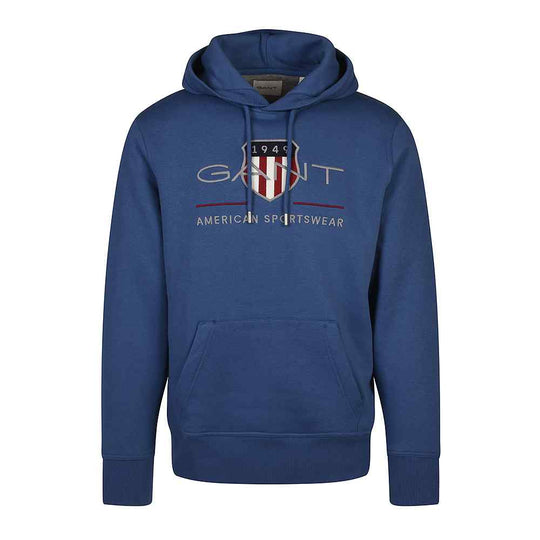 Gant Reg Archive Shield Hoodie - Vintage Blue