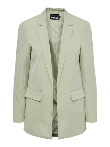 Pieces Bossy Long Sleeve Loose Blazer - Tea