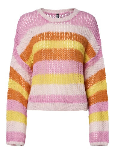 Pieces Hilje O-Neck Knit - Pink -a-boo