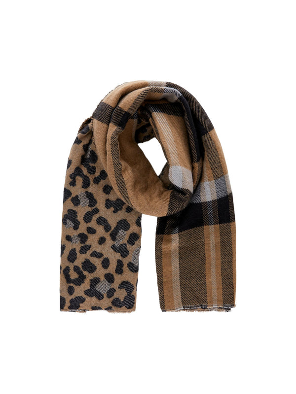 Pieces Felora Long Scarf - Otter/two sided