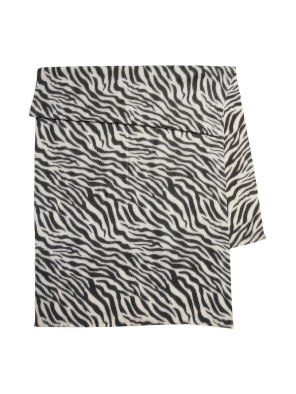 Pieces Norna Long Scarf - Antique Whire/ Zebra