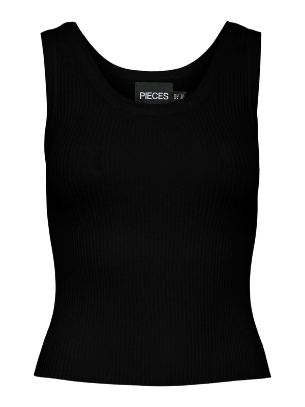 Pieces Lydia knit Vest - Black