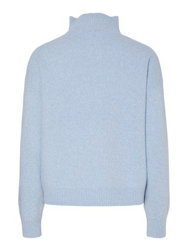 Piece Oree Long Sleeve Half Zip Knit - Cashmere Blue