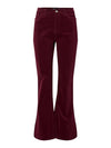 Pieces Joya High Waist Flared Corduroy Denim Jeans - Tawny Port