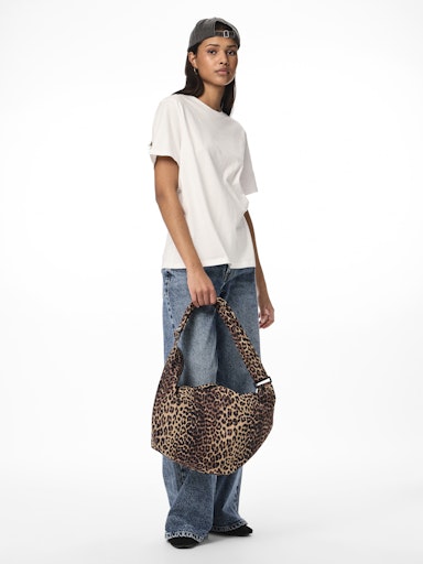Pieces Amanda XL Bumbag - Black/ Leopard